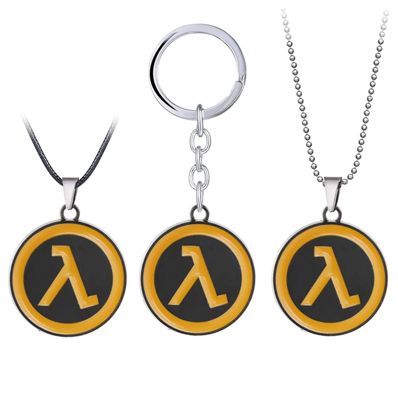 Game Half-Life Alyx Key Chain For Men Metal Round Half Life Logo Key Ring Women Bag Pendant llaveros para hombre