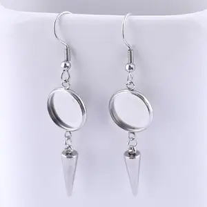 Заготовки для кабошон, из нержавеющей стали, диаметр 10 мм, для самостоятельной сборки, принадлежности для сережек, 10 шт.