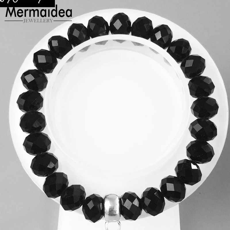 Черный браслет из бисера с вырезами в европейском стиле модная Клубная бижутерия