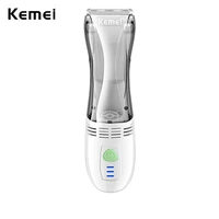 kemei km 79 vacuum haircut kit mute sleep baby cordless hair trimmer automatic gather children hair clippers low noise home use