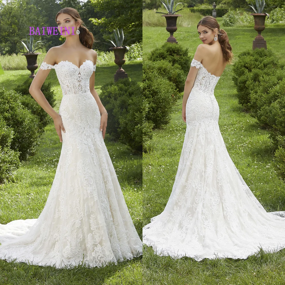 Vestido de noiva Новое поступление сексуальные Simlple Свадебные платья 2021 Русалка с