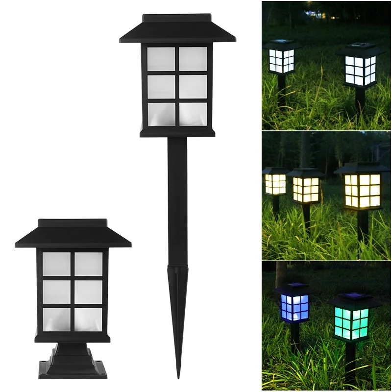 

Винтажный светодиодный светильник на солнечной батарее для газона, уличный фонарь на солнечной батарее для украшения сада, ландшафта, дороги, двора