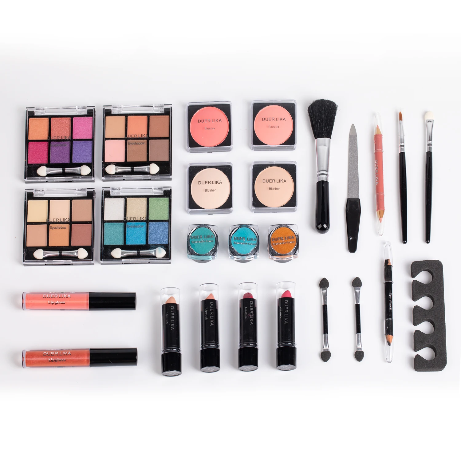 Профессиональные Тени для век 24 цвета румяна косметическая основа пудра лица