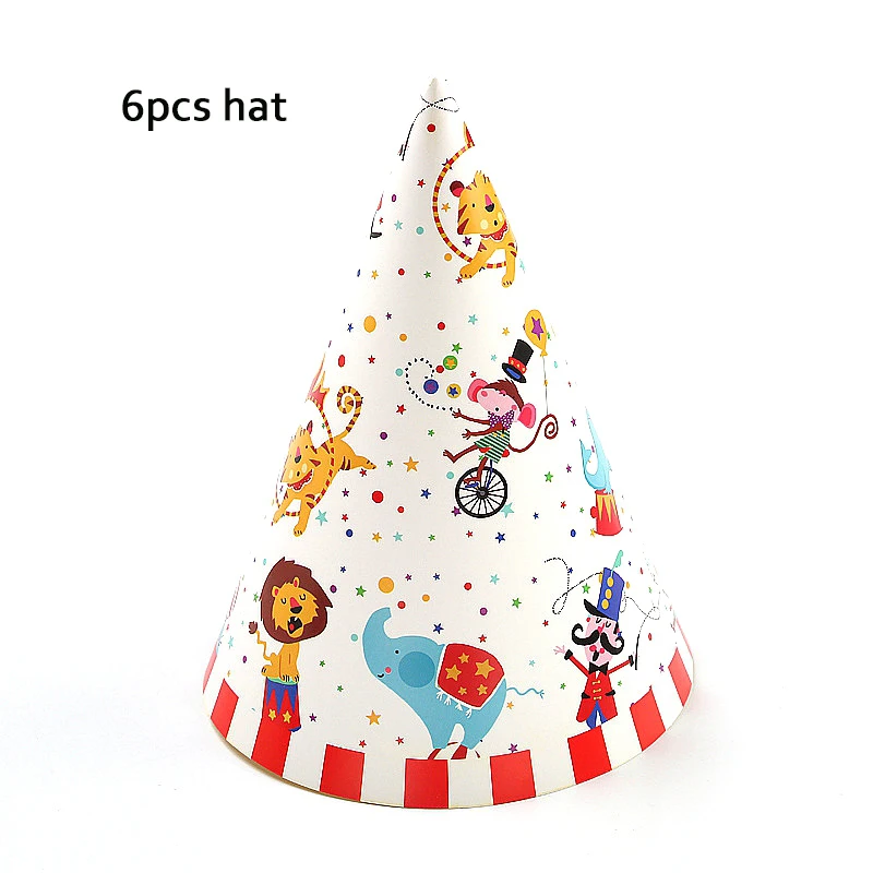 Цирковая серия Лев бумага со слоном одноразовый набор для вечеринки баннер чашка