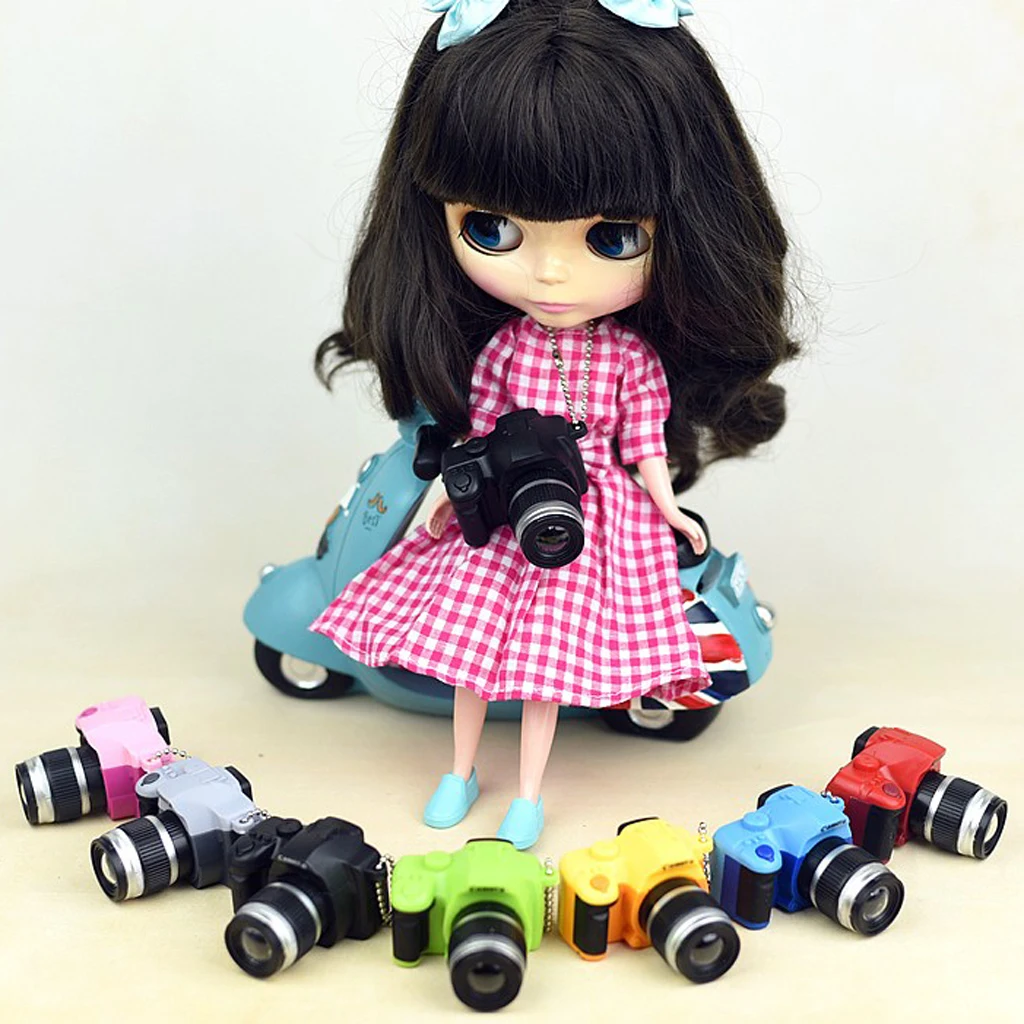 Ремесла миниатюрный зеркальный Камера модель для цифры Blythe 1/3 1/4 1/6 BJD куклы|Куклы|