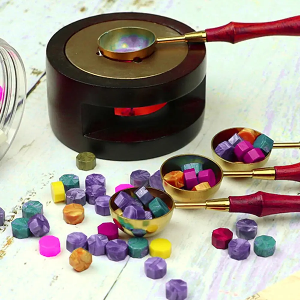 

100pcs Sealing Wax Seal Beans Stamp Beads for Vintage Craft Envelope Wedding Wax Seal Ancient Sealing Wax Stamp Making Tools
