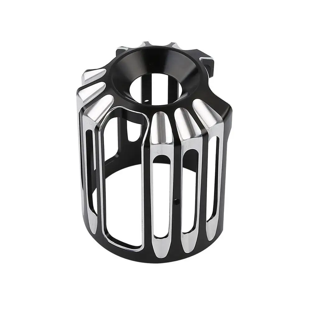 

Motorcycle Black CNC Cut Oil Filter Cover For Harley Electra Glide Softail FLHR Road Glide Touring XL883 1200