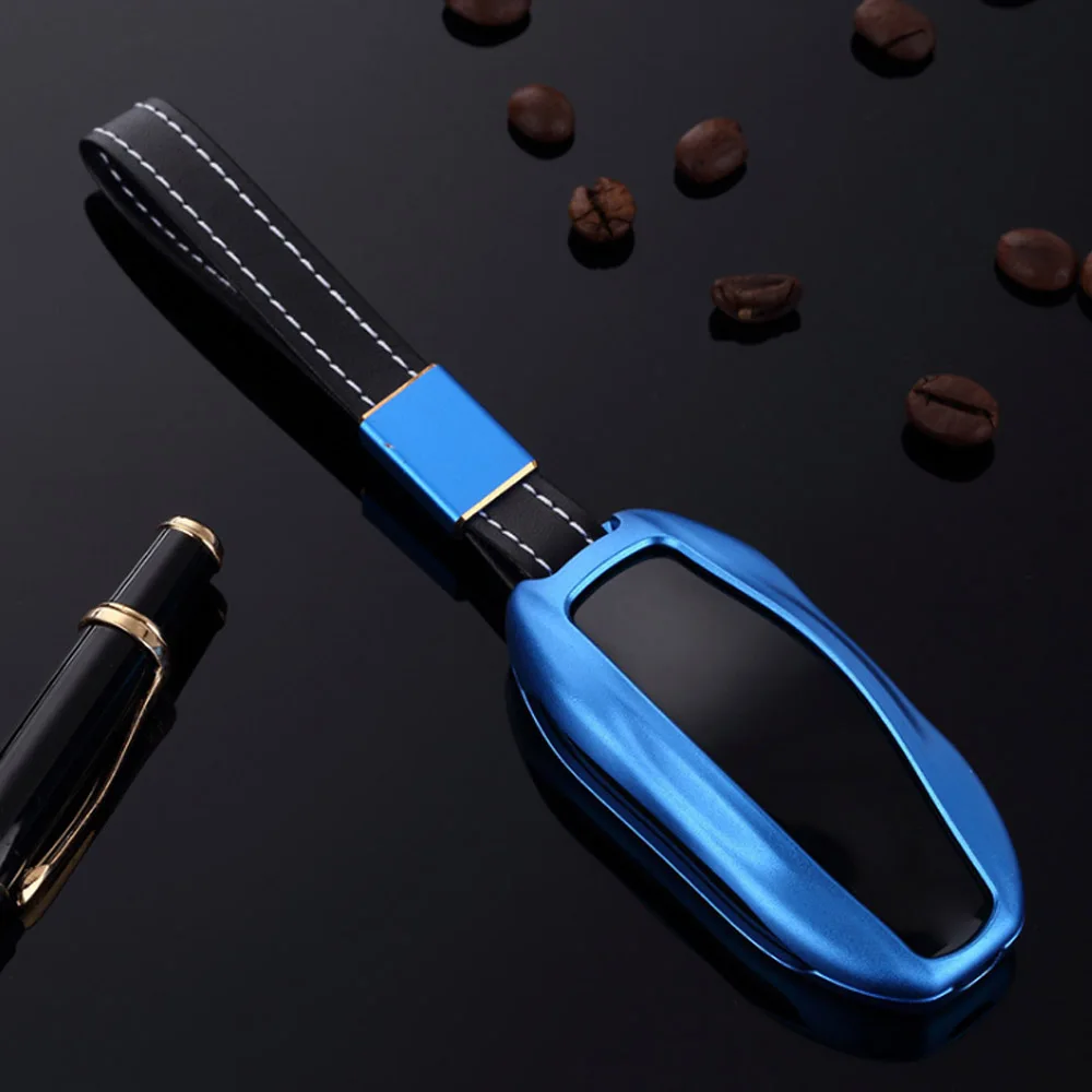 Для Tesla Модель S алюминиевый сплав корпус умного ключа крышка дистанционного