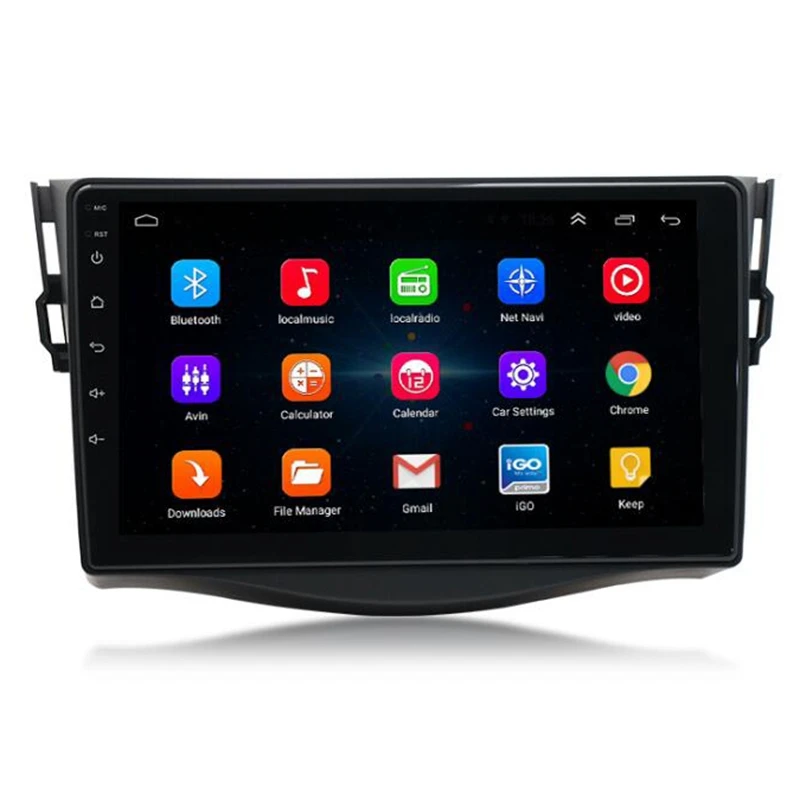 Android 8 1 9 дюймов 2Din автомобильный GPS Navi Радио для 2007-2013 Toyota RAV4 мультимедийный плеер
