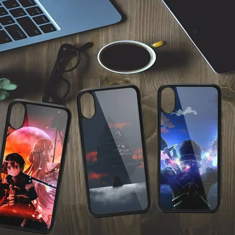 

Sword Art Online Japan anime Phone Case PC for iPhone 11 12 pro XS MAX 8 7 6 6S Plus X 5S SE 2020 XR