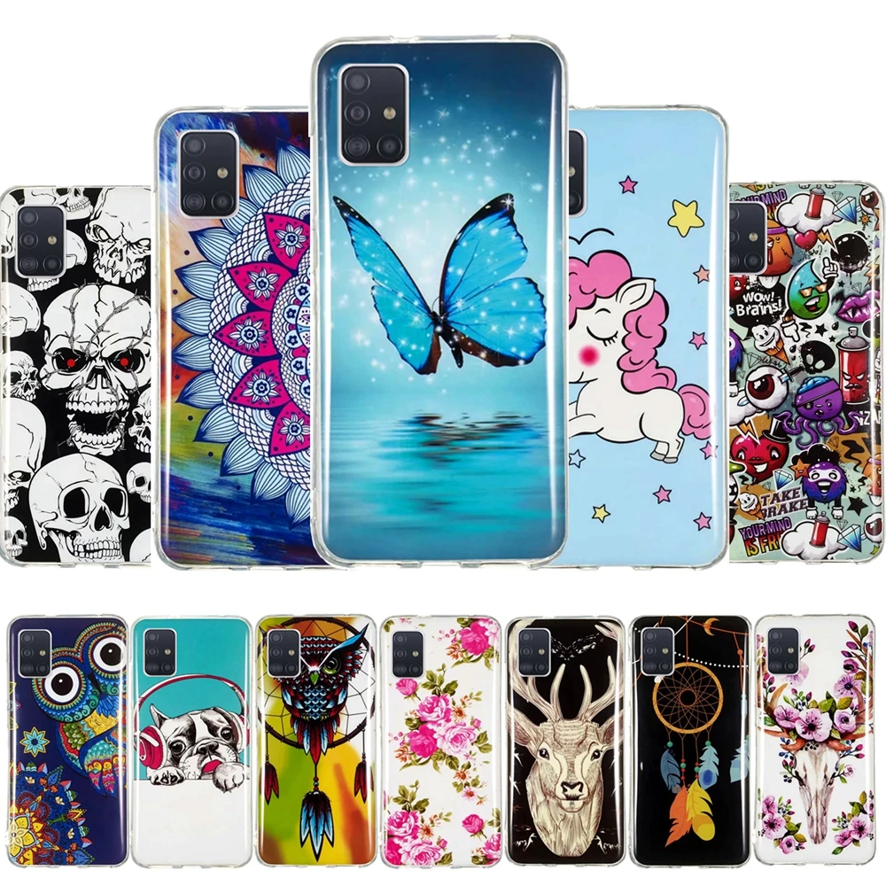 Светящийся чехол для телефона Samsung Galaxy A10 A20 A30 A40 A50 A60 A70 A80 A90 M10 M20 M30 мягкий