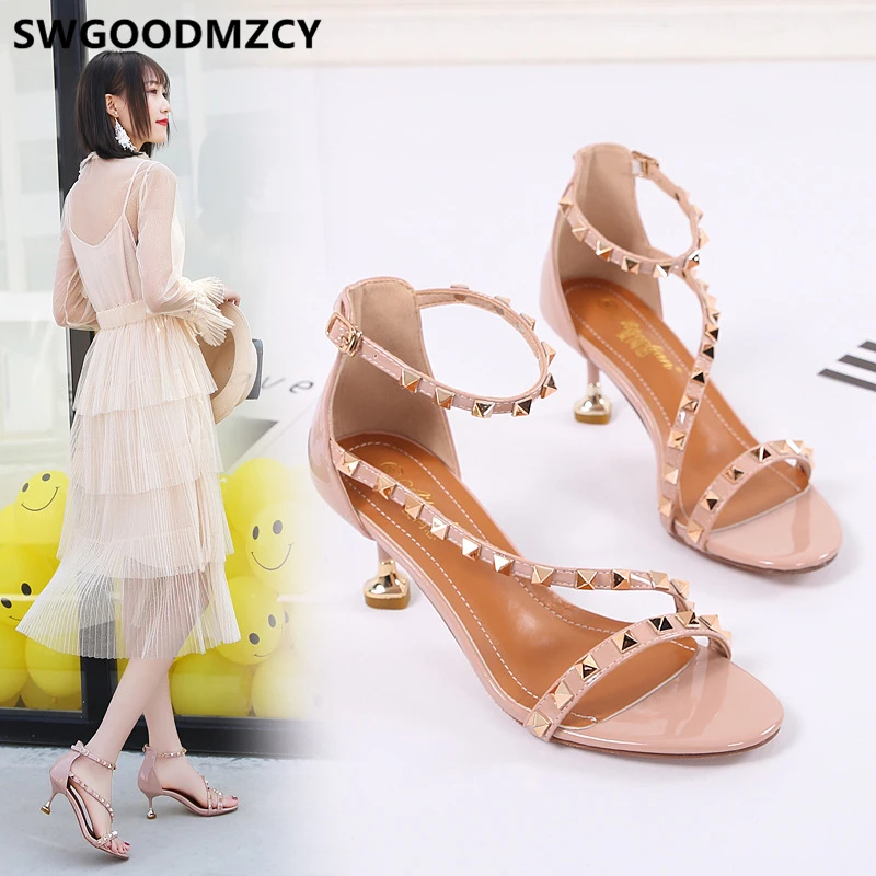 Summer Sandals Open Toe Heels Sexy Wedding Luxury Shoes Women Designers Ladies Sandalias Romanas Mujer | Обувь