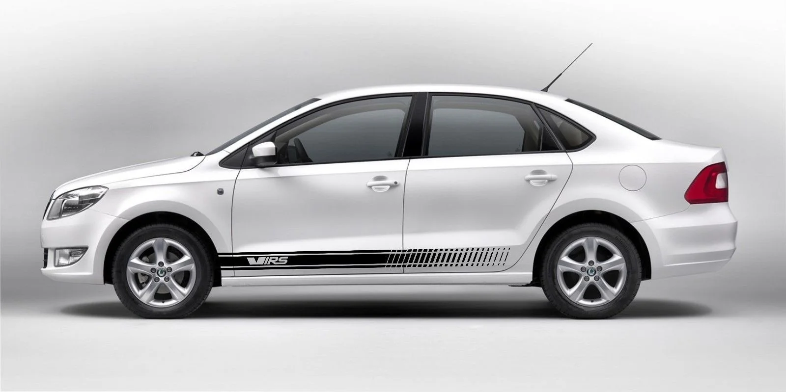 Для 2 шт./пара Octavia V/RS 2x боковые полосы виниловая графическая Наклейка на тело