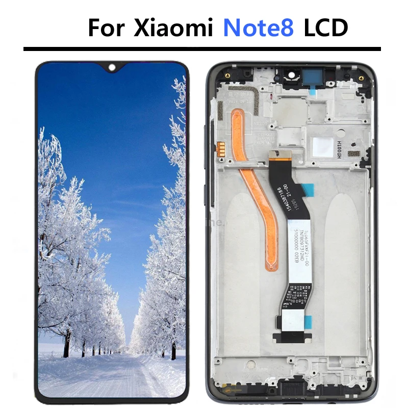 ЖК-дисплей с сенсорным дигитайзером для Redmi Note 8 сменный экран рамкой Xiaomi Note8 |