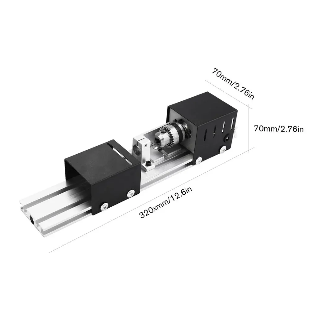 DC12-24V 100 Вт мини токарный станок полированный деревообрабатывающий с резным