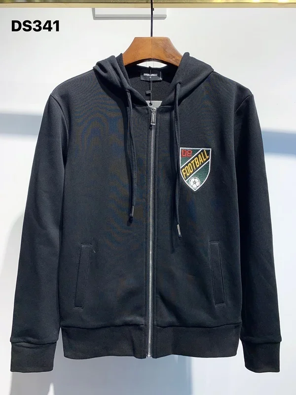 

New Dsquared2 Men's Street Hip Hop Long Sleeve Pure Cotton High Quality Women's/Men's Hood Print Letter T-shirt DSQ