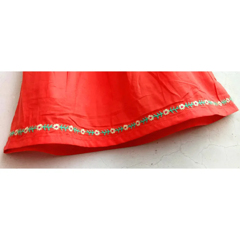 Платье с вышивкой для девочек летнее хлопковое платье принцессы дня рождения |