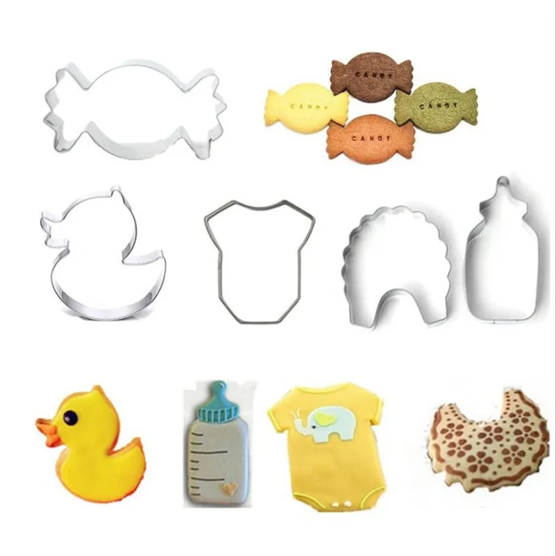 

Cookie Cutters Moulds Stainless Steel Cute Animal Shape Biscuit Mold DIY Fondant Pastry Decorating Baking Kitchen Tools