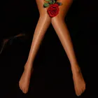 Сексуальные женские 1D 360 бесшовные блестящие чулки прозрачные колготки без косточек, сексуальные обтягивающие колготки размера плюс F22