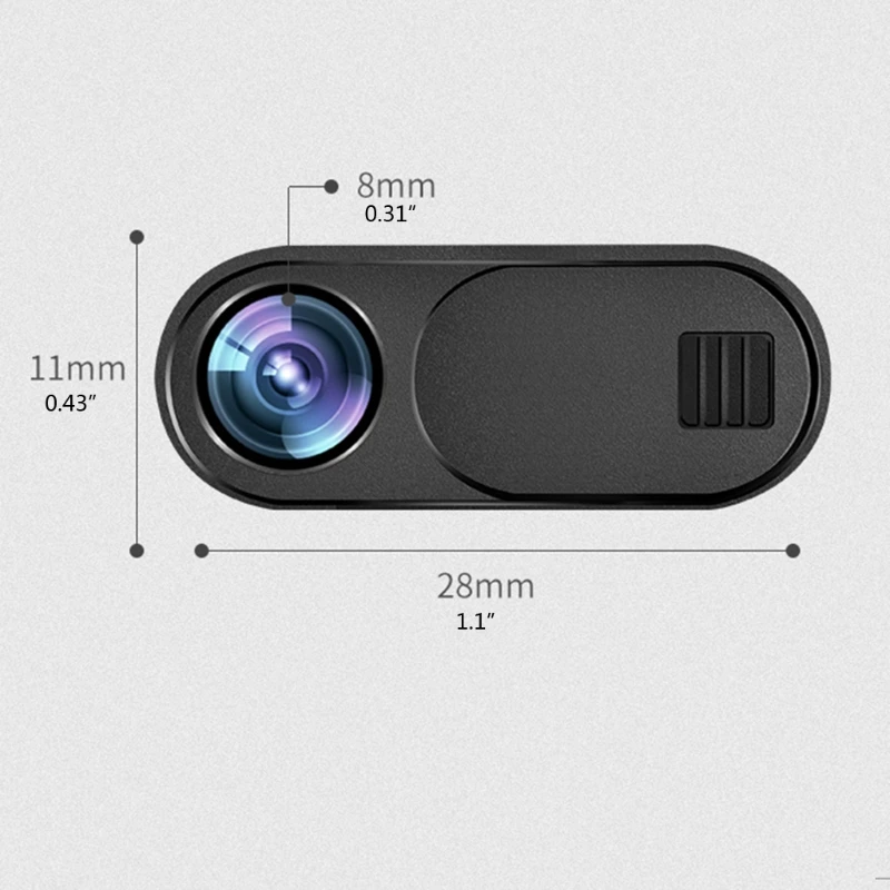 

Webcam Camera Cover Slide 0.028-Inch Ultra-Thin Webcam Cover Blocker, Protect Your Visual Privacy and Security J60F