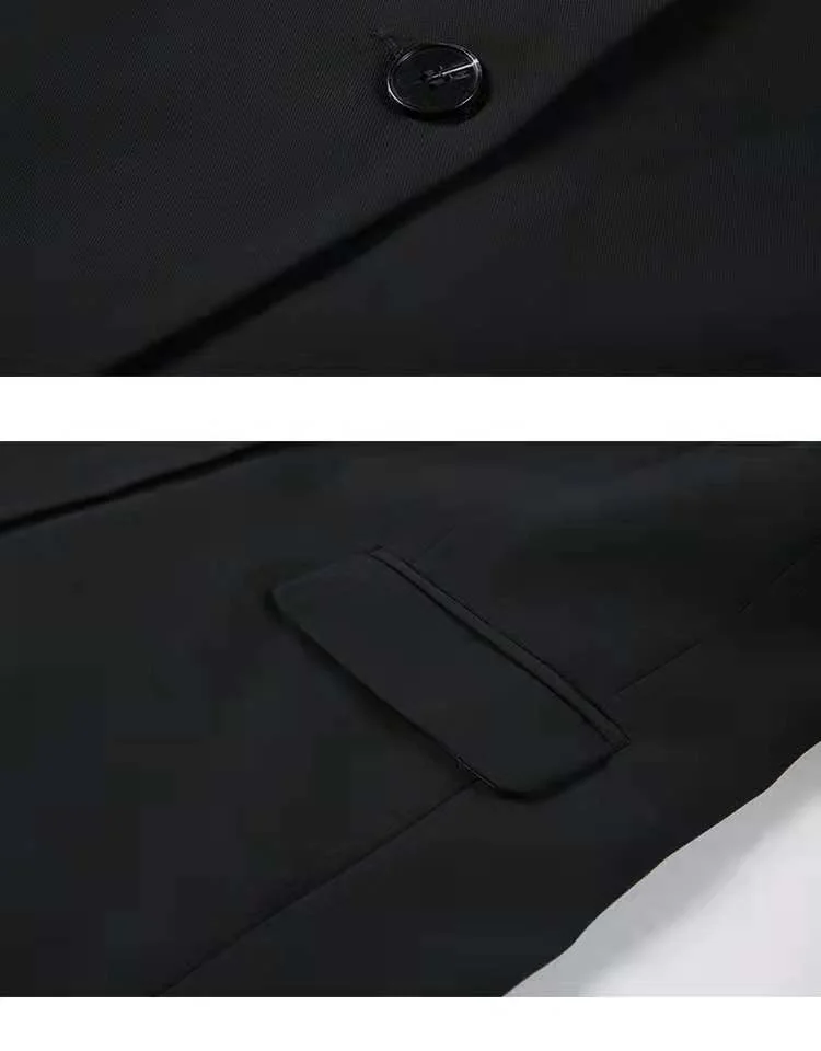 

IEFB British Style Men's Black Blazer Coat Men's Spring And Autumn New Loose And Thin Design Korean Suit Jackets 2021 New 9Y8077