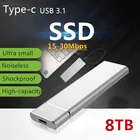 Портативный твердотельный накопитель 10 ТБ, 8 ТБ, 6 ТБ, USB 3,1 внешний SSD жесткий диск, внешнее хранилище, совместимое с Mac, настольным планшетом