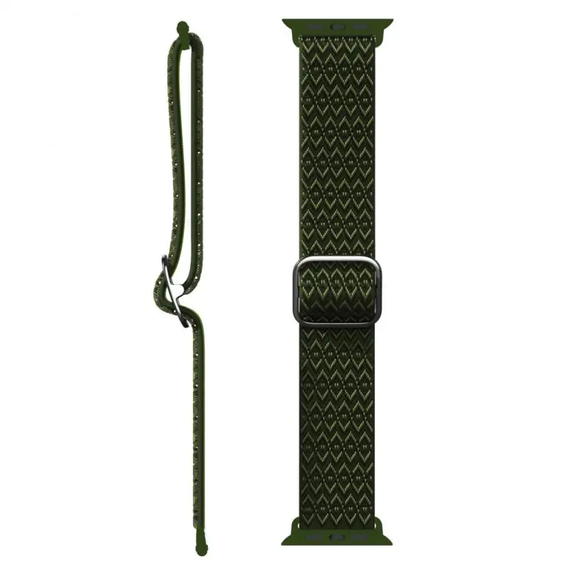 Ремешок для Apple Watch Band 38/40/41/42/44/45 мм регулируемый эластичный Алмазный браслет