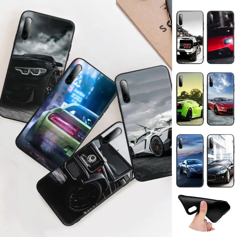 

Sports Cars Male Men Black Rubber Mobile Phone Cover Case For Honor 7A Pro 7C 10i 8A 8X 8S 8 9 10 20 Lite