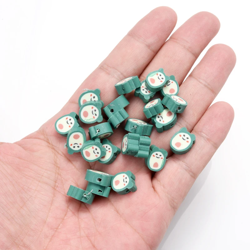 

30Pcs/Lot Cartoons Fruit Shape Clay Spacer Beads 10mm Polymer Clay Beads For DIY Handmade Jewelry Making Bracelet Accessories