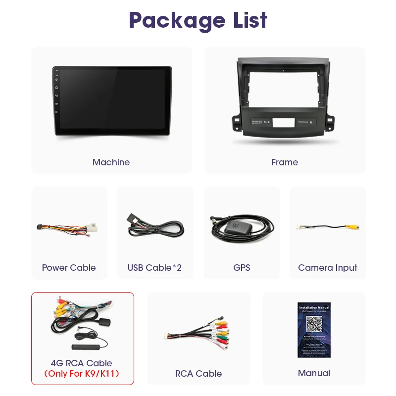

2 Din Android 10 Car Player Stereo Audio Radio for Mitsubishi Outlander 2 2005-2012 Multimedia Video Touch Screen 4G Wifi DVD TV