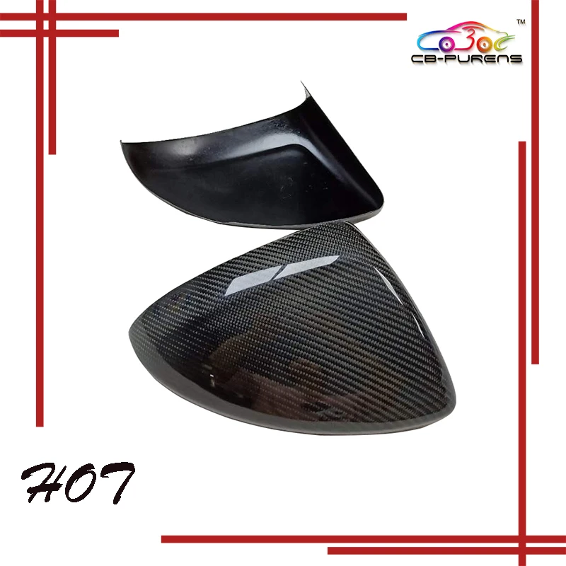 

Restyling Add On/1:1 Replacement Type Gloss Black Carbon Fiber Rearview Car Side Mirror Cover Caps 2017-ON For Buick Regal
