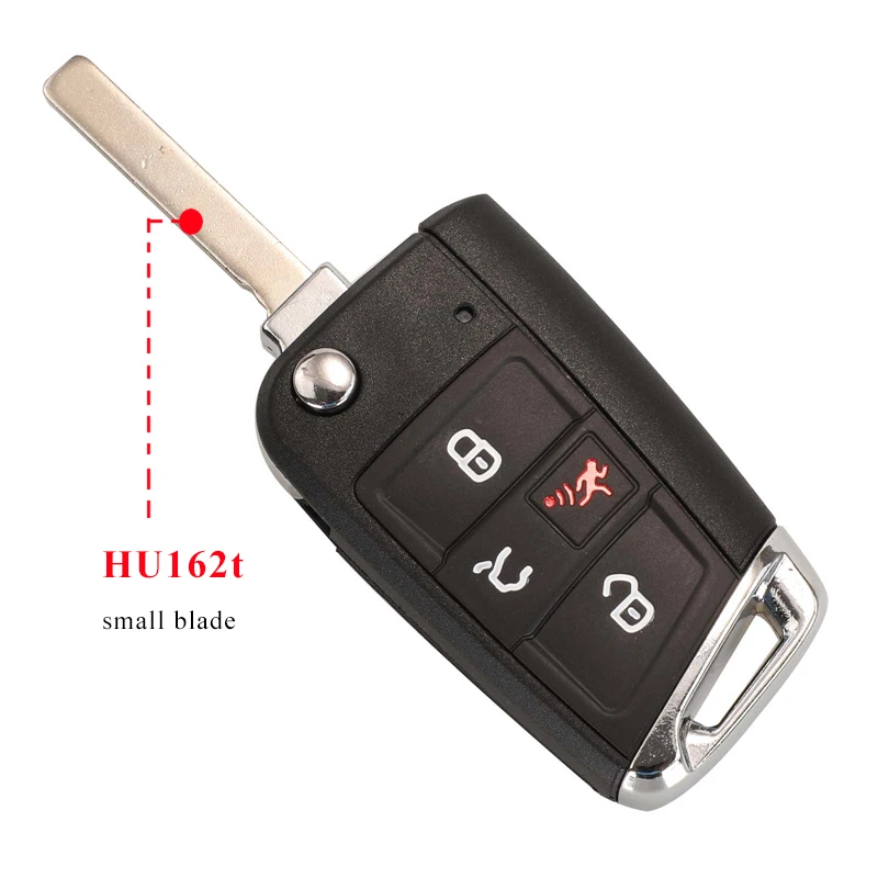 

Складной Автомобильный Ключ Jinyuqin Для VW Seat Ibiza Skoda Superb Golf Mk7 Passat B8 Tiguan Allspace - Чехол Для 4-кнопочно...