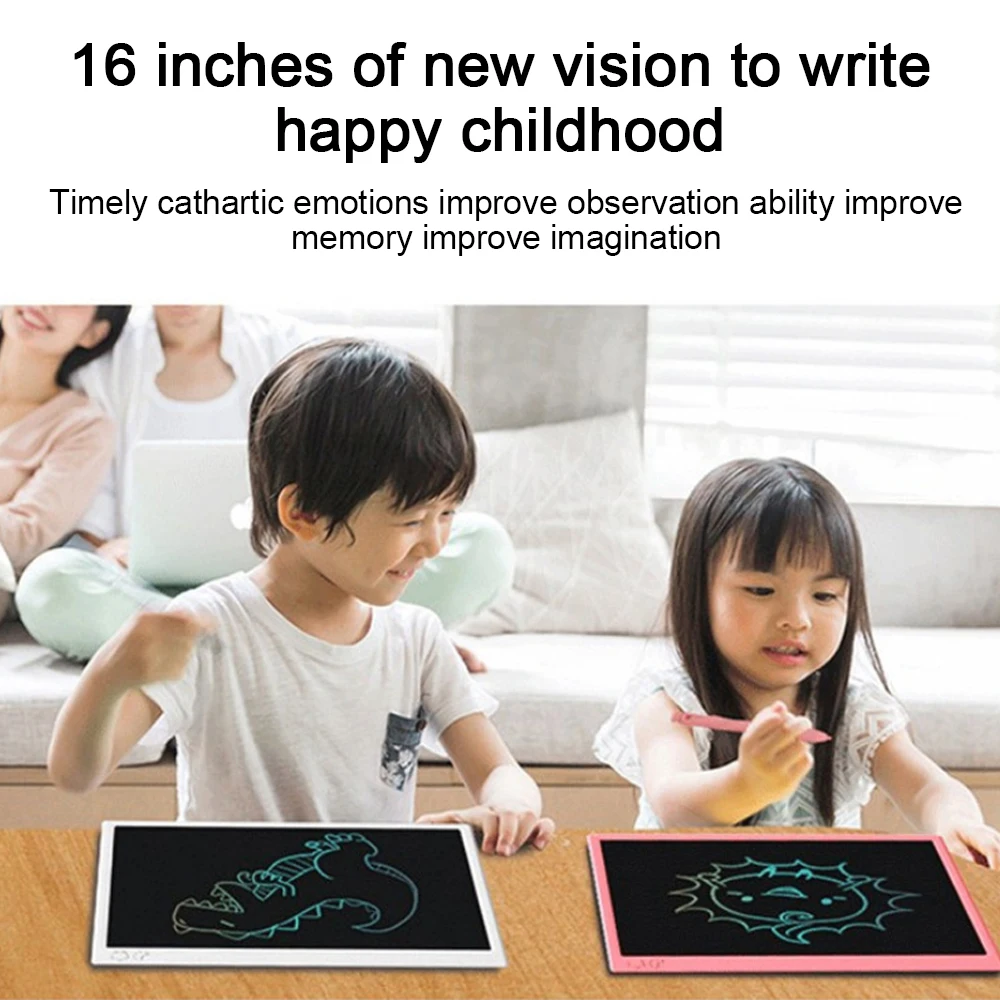 Планшет для рисования с ЖК-дисплеем и стилусом 16 дюймов | Канцтовары офиса дома