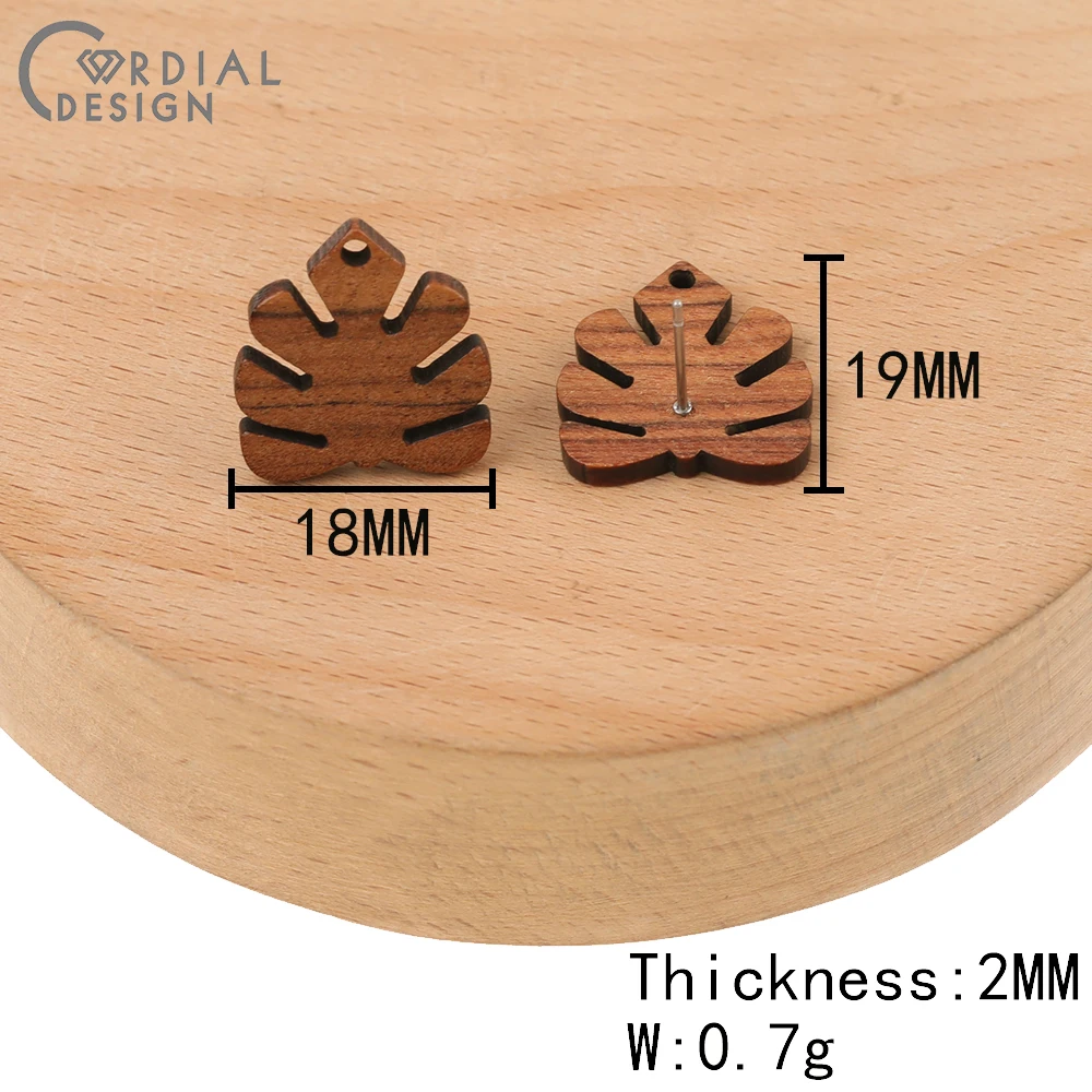 

Cordial Design 100Pcs Earrings Stud/Hand Made/Geometry Shape/DIY Earrings Accessories/Natural Wood/Jewelry Findings & Components