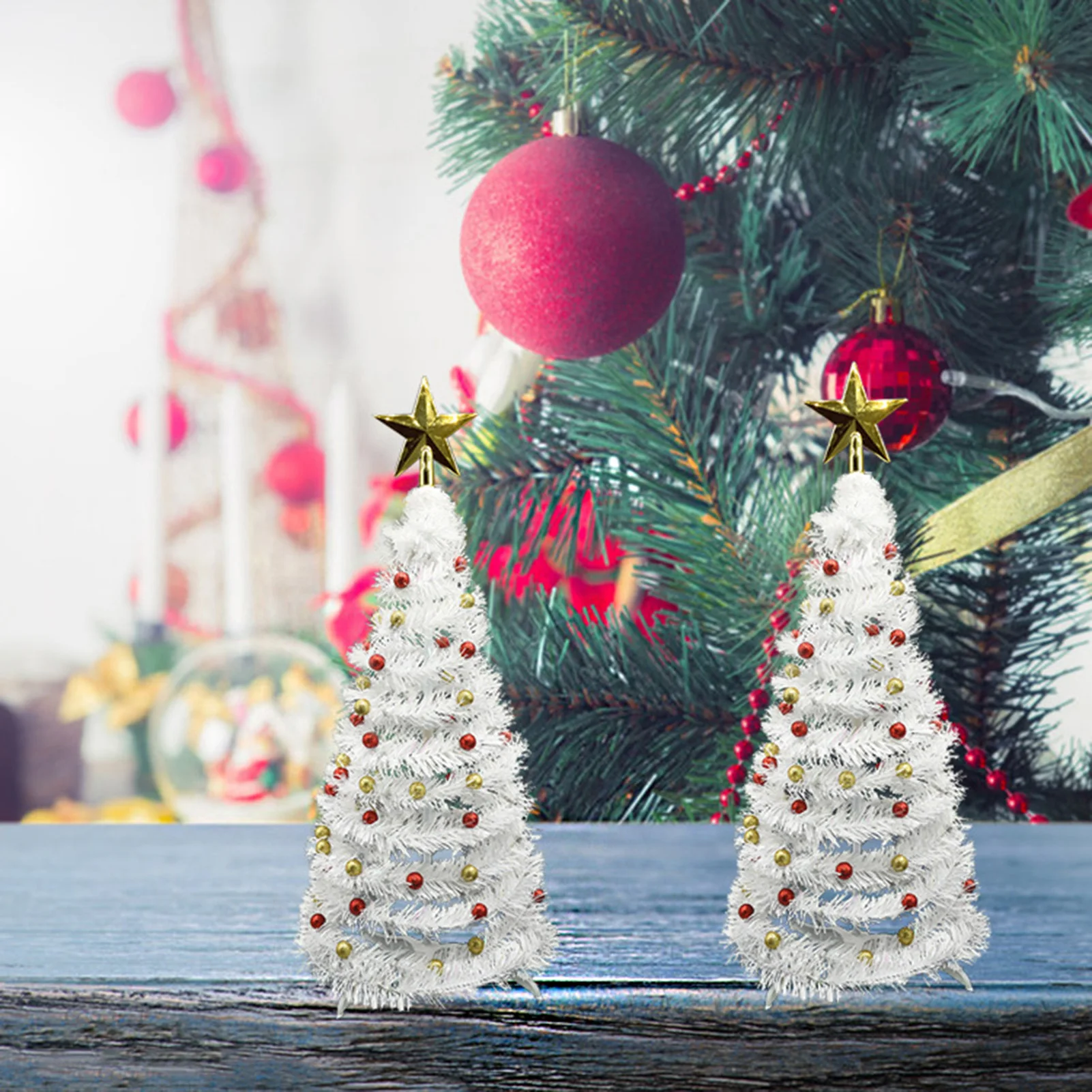 

Mini Christmas Decorative Tree Festival Decoration Desktop Tree Christmas Tree Ornaments New Year 2022 Decor Pendant for Home