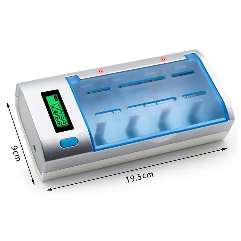 C906W мульти использование 4 слота ЖК дисплей зарядное устройство для Nimh Nicd