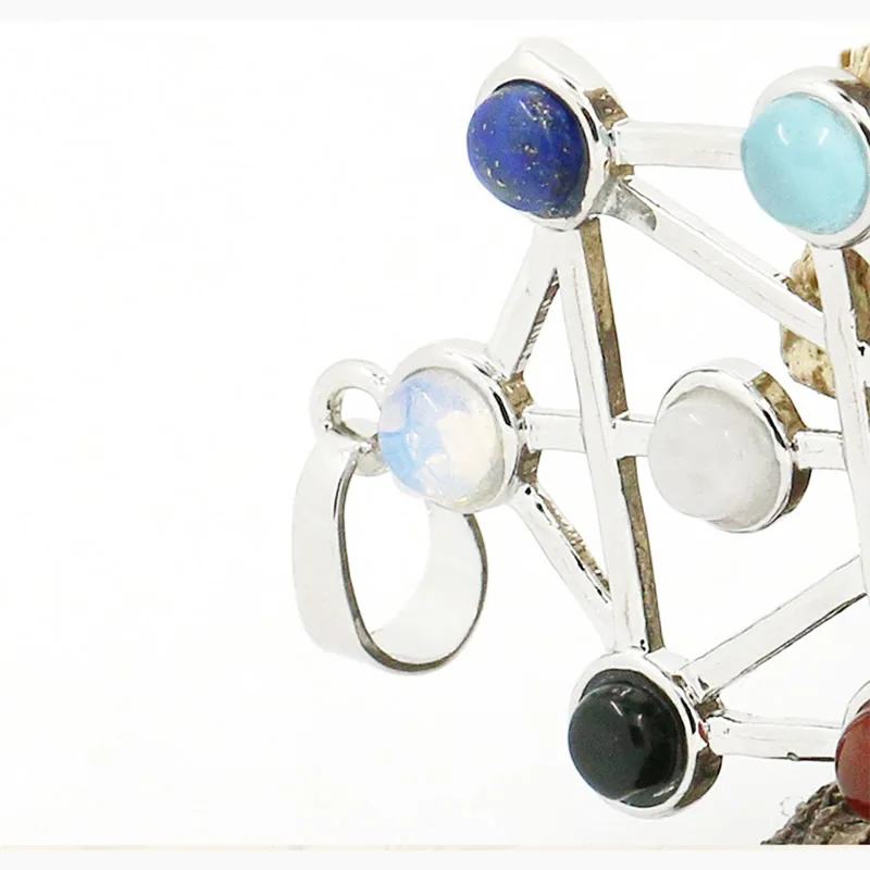 Ожерелье из натурального полудрагоценного камня подвеска для мужчин и женщин