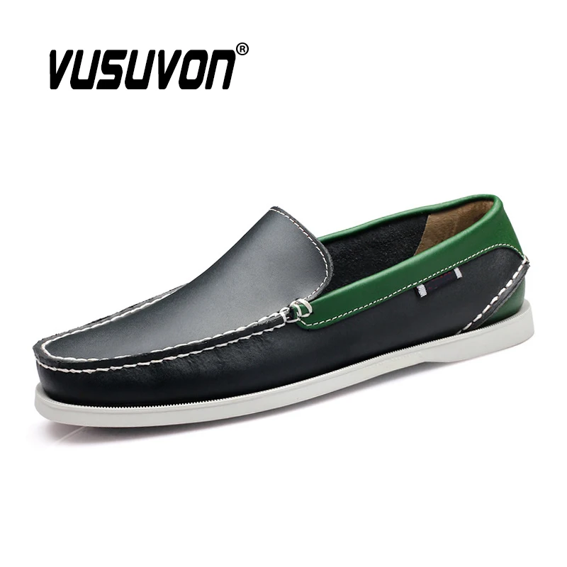 Мужские лоферы на плоской подошве брендовые дизайнерские мокасины из