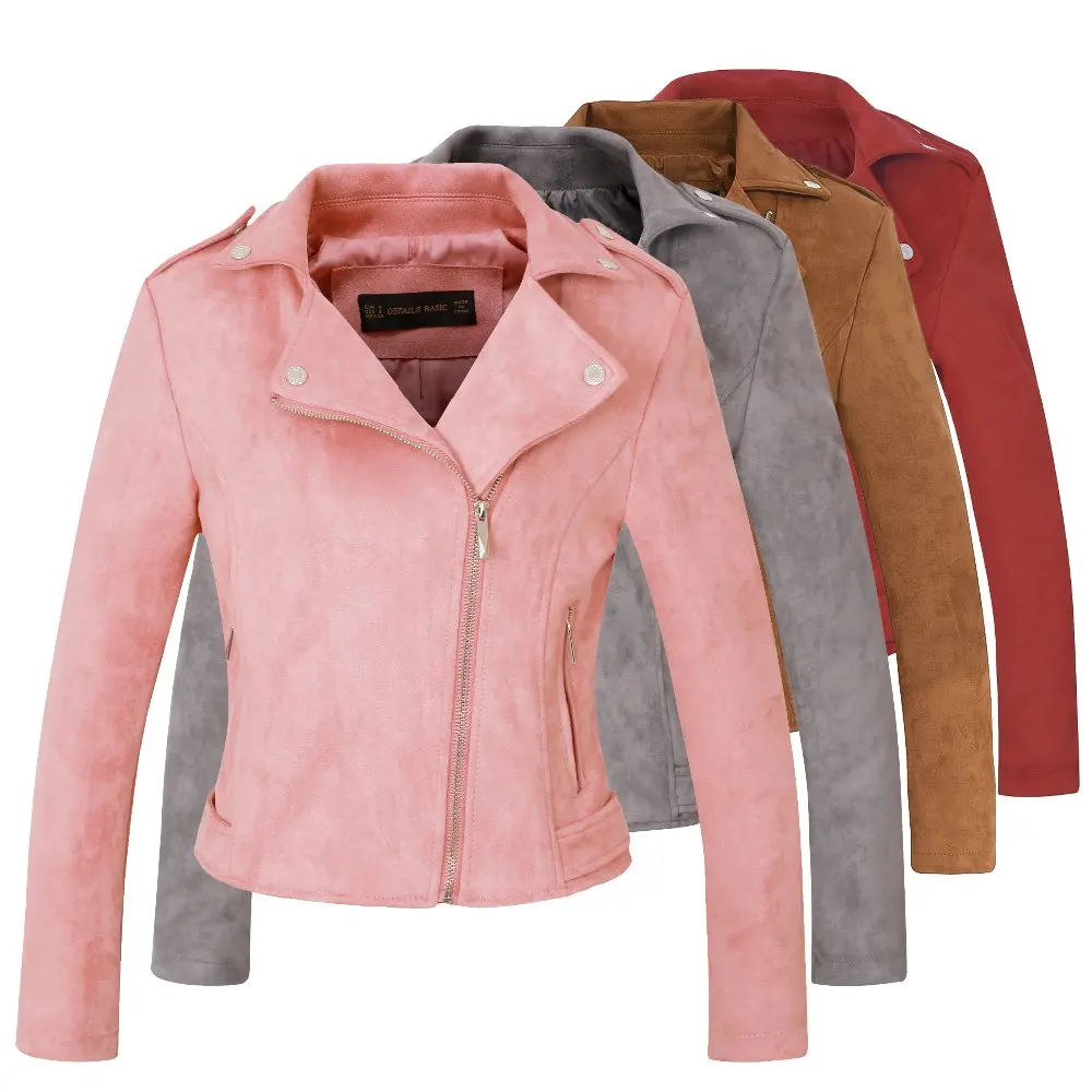 

Женская мотоциклетная куртка из искусственной кожи, 4 цвета