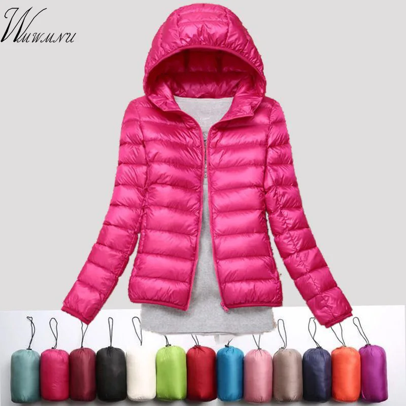 Женская Повседневная куртка парка на утином пуху с капюшоном|Женские пуховики| |