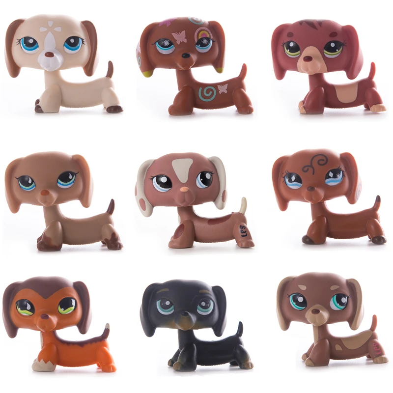 LPS Pet Shop игрушка собака сосиска коллекция виды готовых черных желтых оранжевых