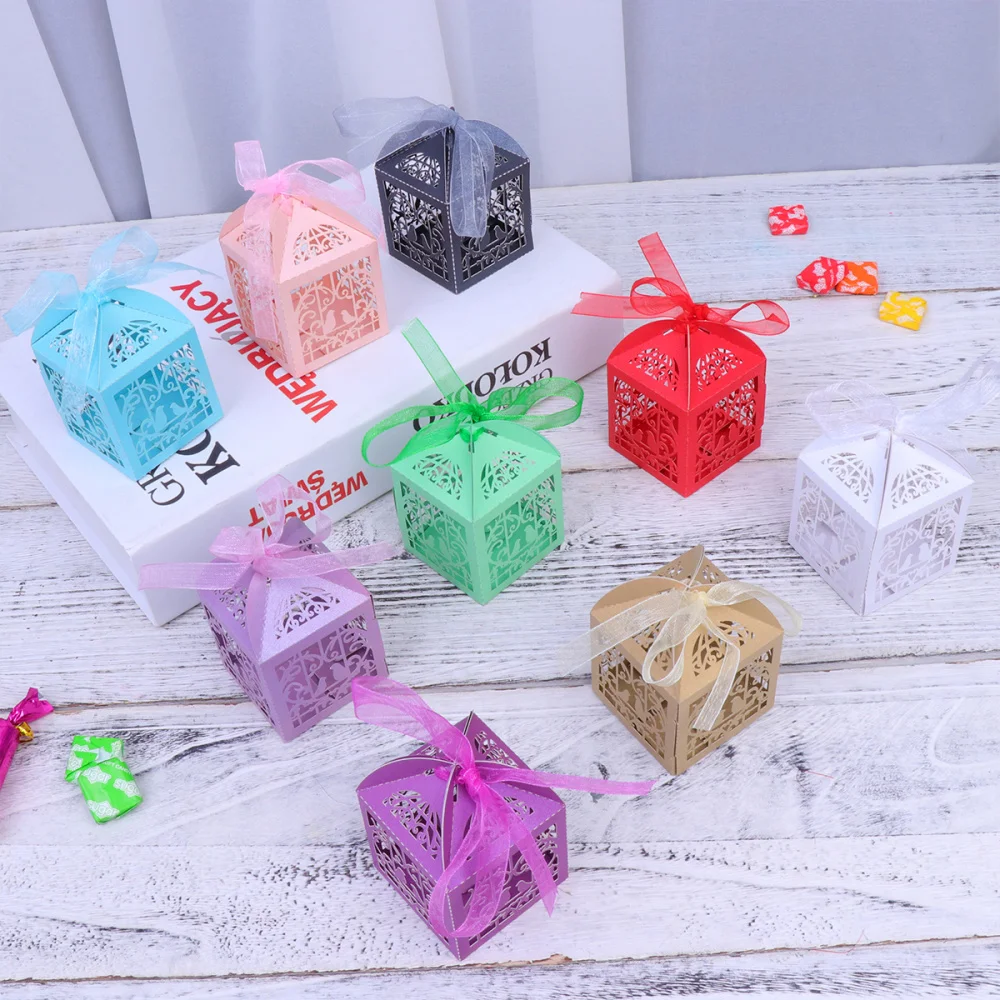 30 шт. выдалбливают конфеты ящик для хранения на свадьбу праздник Подарочная