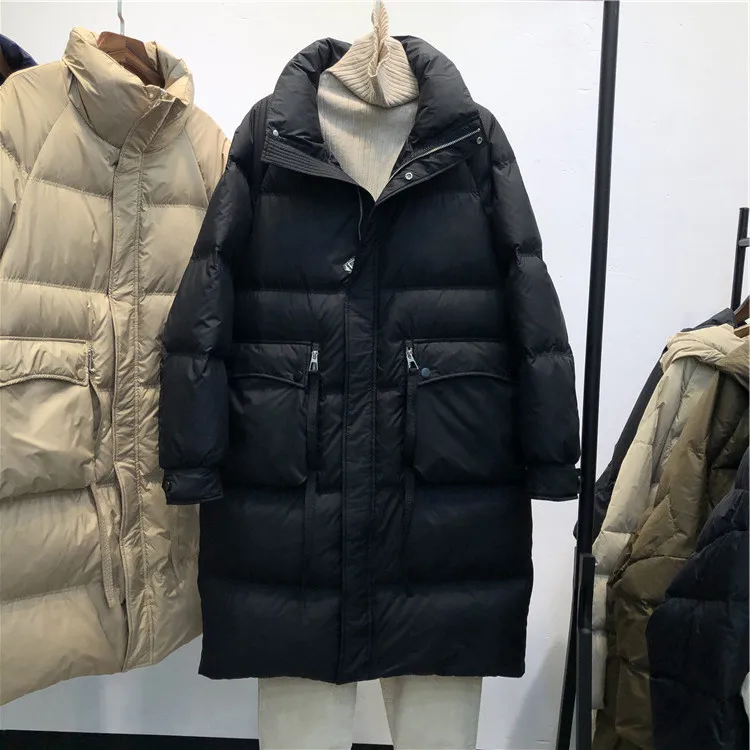 2021 Branded Women's Duck Down Coat & Jacket Puffer Parkas Windbreaker for Female Ladies Warm Winter Clothing Streetwear Khaki