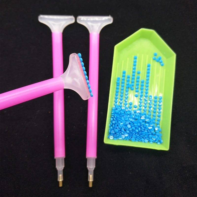 100 шт./лот алмазные аксессуары для рисования алмазная вышивка клей 2*4 см точечный