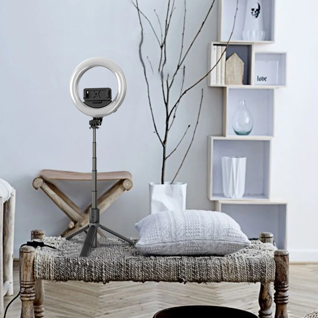 Портативный кольцевой светодиодный светильник для селфи 5 дюймов со штативом и