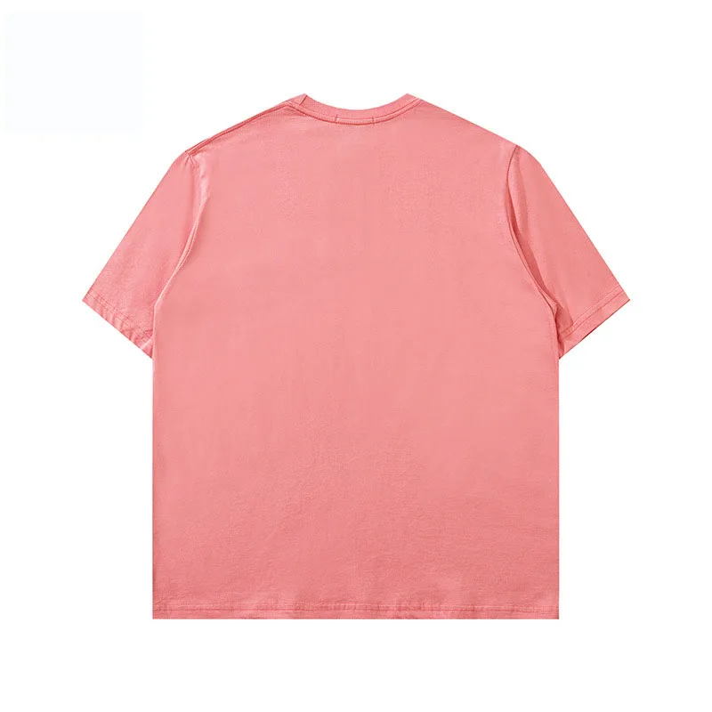 

Summer Men's Cotton T-Shirt Brand Harajuku Casual Top Japanese Streetwear Letter Embroidery Oversized Short-Sleeved Outer Wear