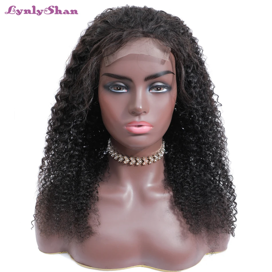 

Lynlyshan 4x4 Lace Closure Wigs Brazlian Remy Hair Kinky Curly Human Hair Wigs For Black Women Human Hair Wig Pre Plucked
