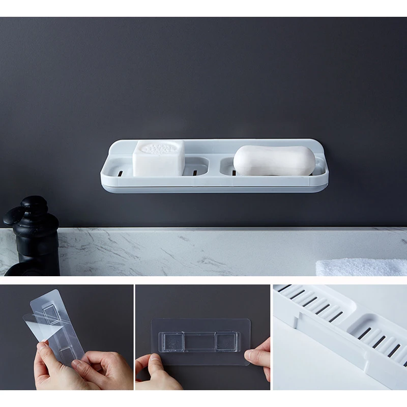 Настенный держатель для мыла душа ванная комната Кухонный Контейнер герметичная
