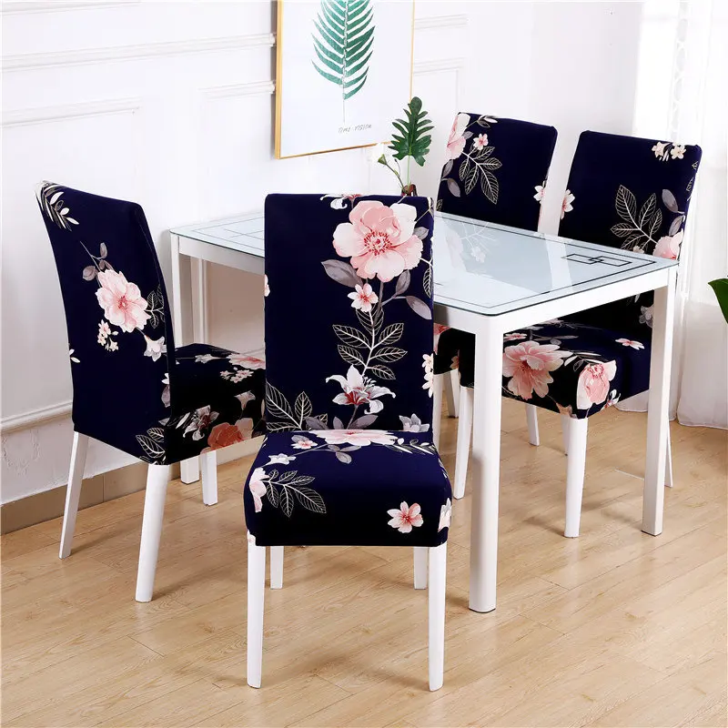 

1/2/4/6PCS Stretch Chair Cover Big Elastic Kitchen Chair Cover Dining Seat Cover Removable Slipcovers Restaurant Banquet Hotel