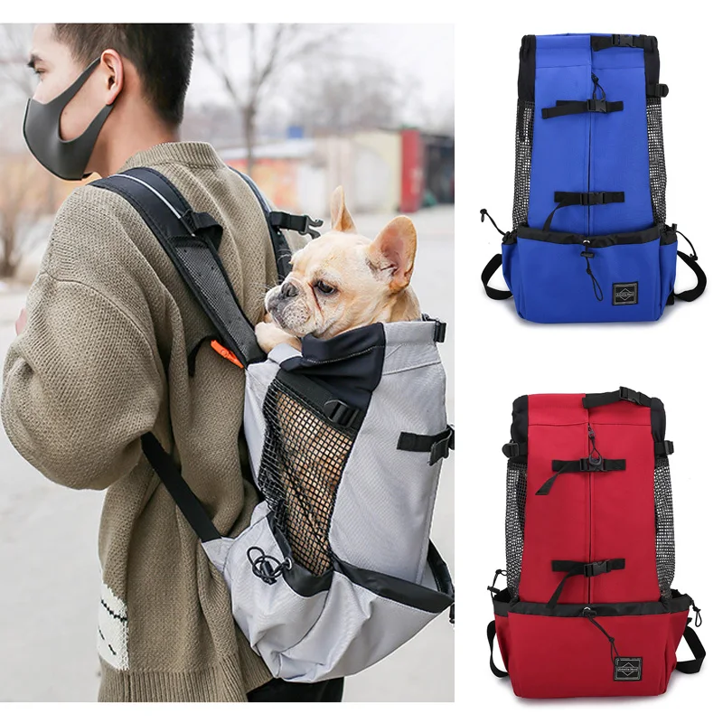 

Переносной рюкзак для домашних животных, сумка для переноски кошек и собак, уличная дорожная сумка для маленьких и больших собак, лабрадоро...